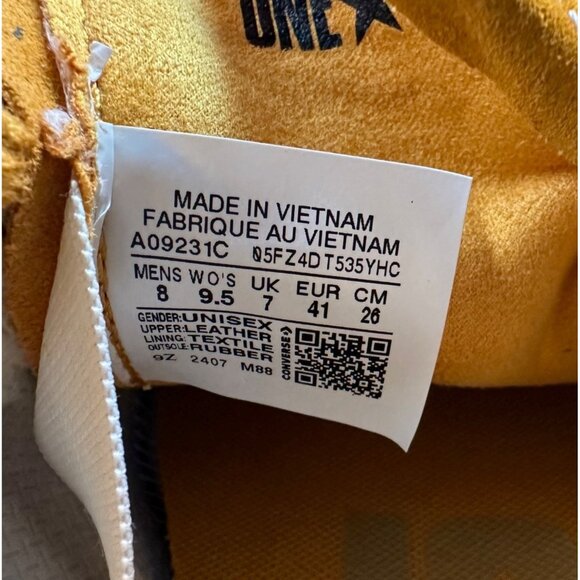 ⭐Converse One Star Pro OX Low Womens Shoes Sz 9.5 Mustard Suede Sneaker A09231C - Picture 12 of 12